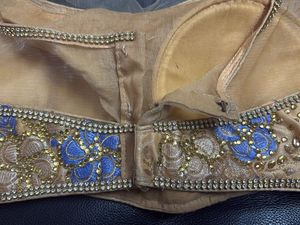 Embellished Beige Ethnic Blouse