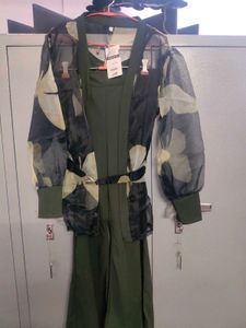 Stylish Olive Green Co-ord Set