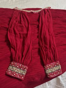 red beautiful party wear gowun