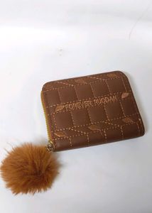 Forever Ruodan Brown Quilted Wallet