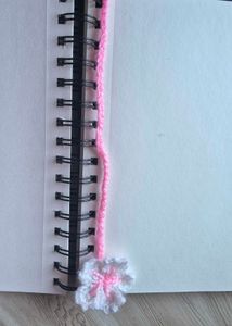 bookmark cherry bloosom crochet