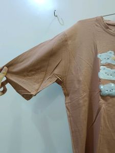 Cute Bear Print Casual T-shirt