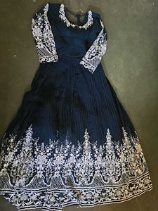 Elegant Embroidered Anarkali Gown