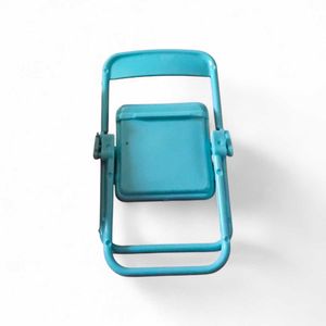 Cute Folding Chair Phone Stand (Blue)