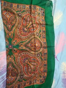 Vibrant Paisley Print Scarf/Dupatta