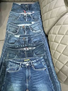 🔥 MEGA COMBO OF 6 BRANDED SLIM-FIT PANTS 🔥