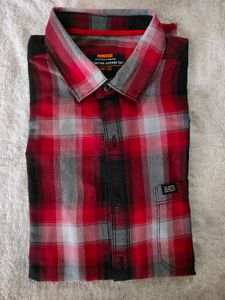 Indian Garage Co. Red Plaid Shirt - Size L