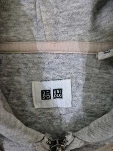 UNIQLO Gray Zip-Up Hoodie