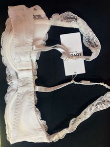 Lace Trim Half Cup Bra
