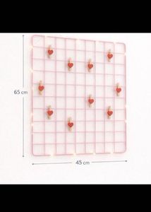 Pink Grid Photo Display