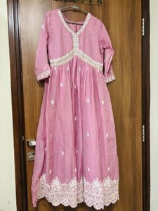 Embellished Pink Kurta