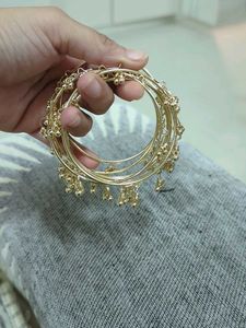 Set of 8 new pinteresty kashmiri Gold  Bangles