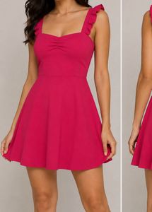 💖 Pink Flared Mini Dress 💖