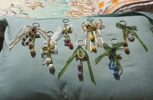 Handmade Beaded Crochet Keychain Charms (Set of 1)