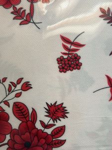 Red Floral bed sheet