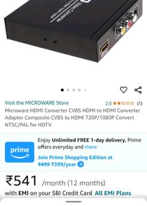 Av To HDMI Converter And Record U R Videos