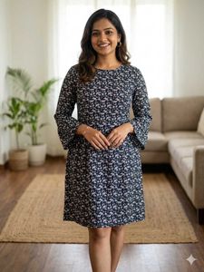 Chic Floral Print Mini Dress