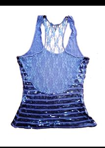 Blue Sanque Sando Top
