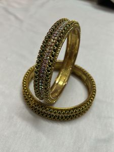Exquisite Gold-Plated Bangle Set