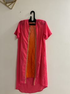 Kurti With Traditional Shrug