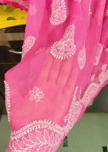 Pink Chikankari Top
