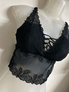 Lace Front Tie Bralette