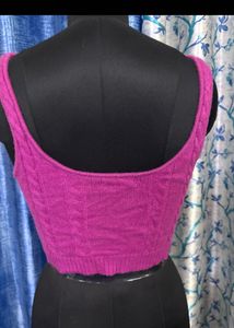 COMBO Elegant Black Lace Halter Top + Pink to