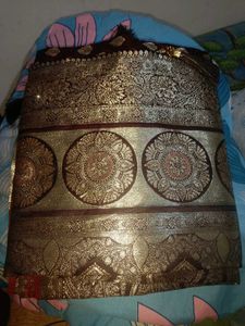 New pure zari silk saree with blouse piece