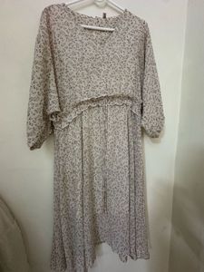 Lightweight Floral Print Midi Dress