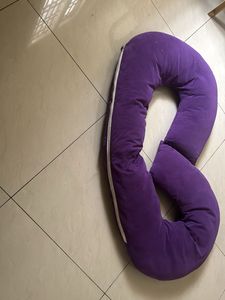 Purple U-Shaped Maternity Pillow