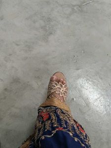 Sparkly Embellished Wedge Sandals