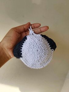 Handmade Crochet Dog pouch/ bag charm