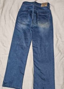 Blue Straight Fit Jeans (30-32 waist)