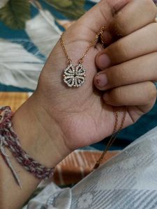 Clover Heart Pendant Necklace