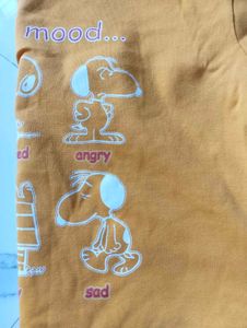 Cute Snoopy "Current Mood" T-Shirt