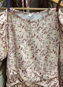 Floral Ruched Mini Dress