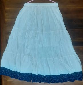 Kipek Blue and white Cotton Onam Collections  I have not used this dress set.