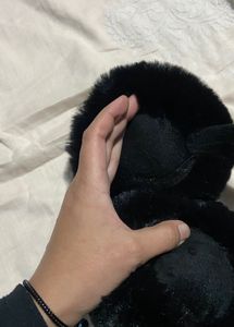 Black Plush Earmuffs