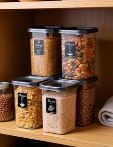 6 Airtight Food Storage Containers