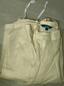 Cream Palazzo Pants