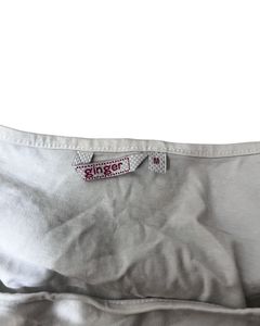 White Square Neck Fitted Crop Top