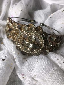 Sparkling Rhinestone Cuff Bracelet