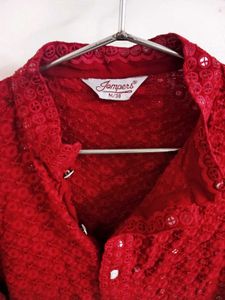 Red Kurta