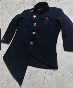 Stylish Navy Blue Ethnic Jacket for Men