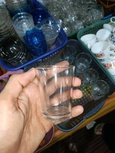 Set of 6 Glasses. (Not crystal clear)