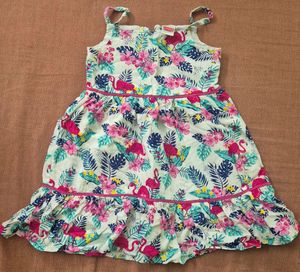 Girls Floral sleeveless Frock