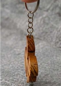 Wooden alphabet 'K' Keychain