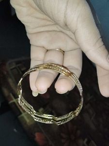 Elegant Gold Bangles Set