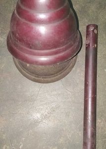 Vintage Burgundy Ceiling Fan Rod 1 Pcs & Rooftop C