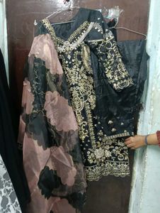Elegant Black Kurta Set with Dupatta